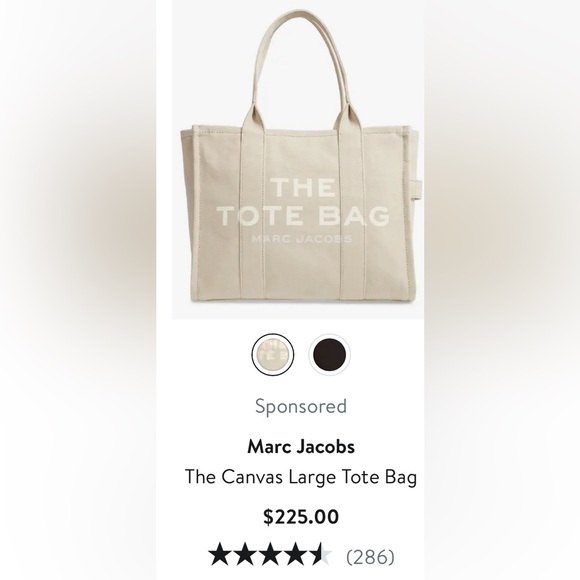 New in package never opened Marc Jacob tote bag large - Picture 3 of 3